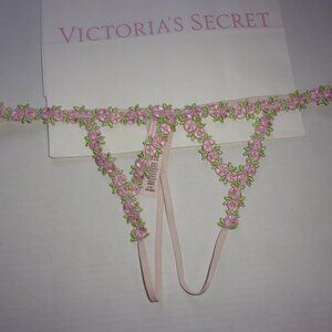 Victoria's Secret Wicked Rose Embroidered V-String